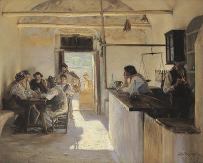 Osteria in Ravello by Peder Severin Krøyer